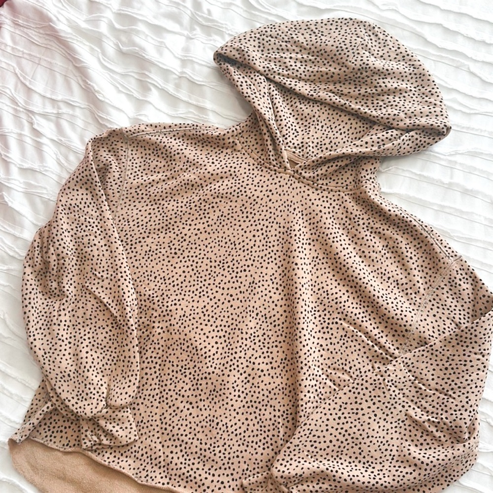 Abercrombie Cropped Leopard Sweatshirt